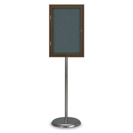 United Visual Products Corkboard, Double Door, Radius Frame, 48x36, UV7003-GOLD-BUFF UV7003-GOLD-BUFF